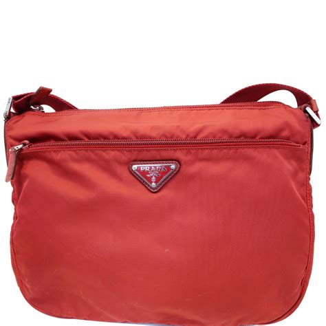 red bag prada|red prada bag nylon.